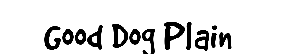 Good Dog Plain Yazı tipi ücretsiz indir